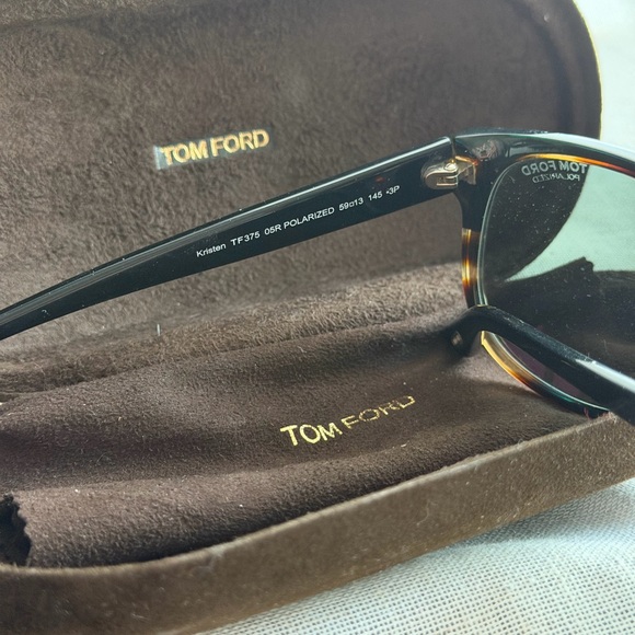 TOM FORD polarized Tortoise Shell Frame Kristen Sunglasses- TF375 - Picture 7 of 8